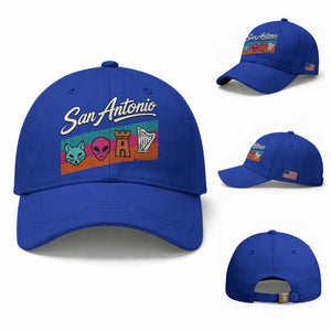 Funny Fox Alien Castle Harper Meme Baseball Cap San Antonio Texas Pride Sports Fan