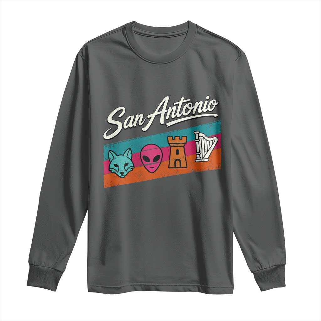 Funny Fox Alien Castle Harper Meme Long Sleeve Shirt San Antonio Texas Pride Sports Fan
