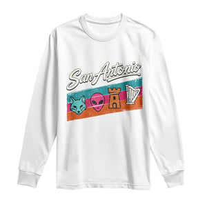 Funny Fox Alien Castle Harper Meme Long Sleeve Shirt San Antonio Texas Pride Sports Fan