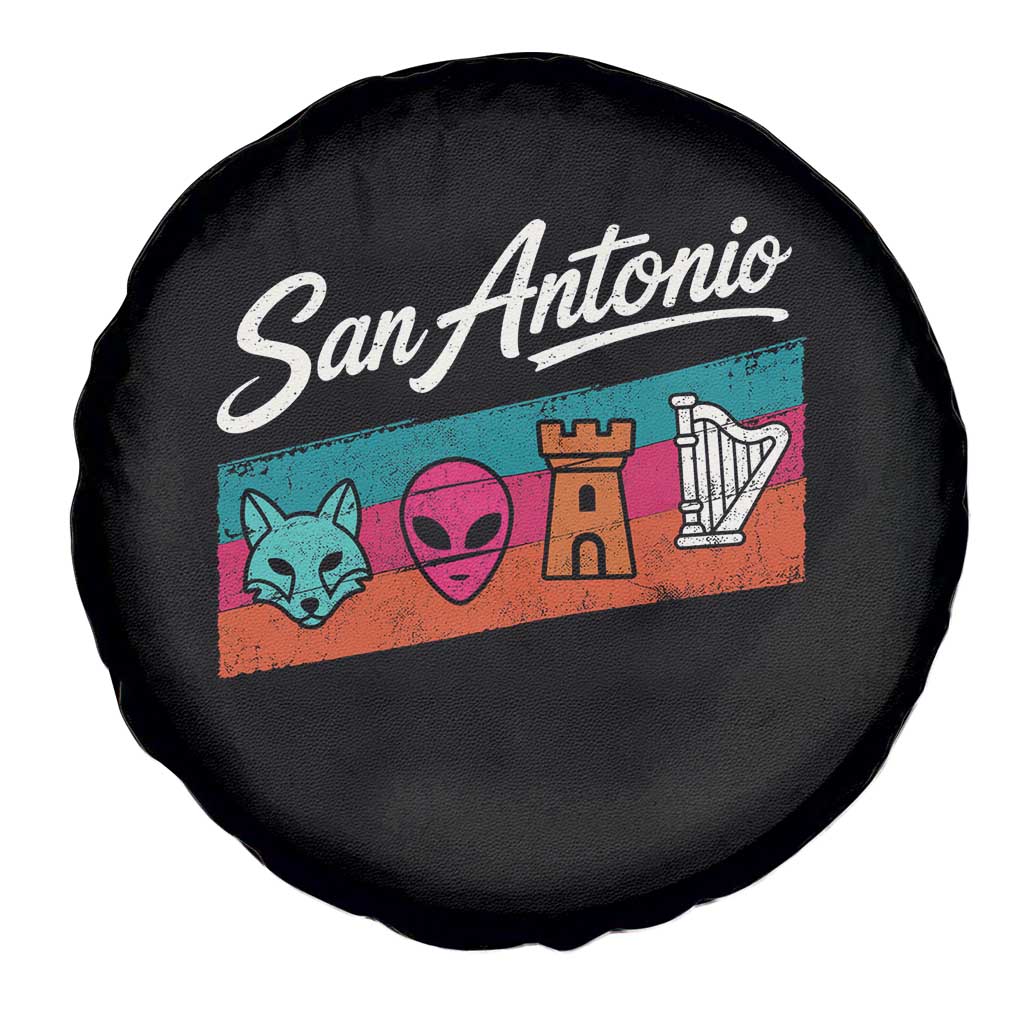 Funny Fox Alien Castle Harper Meme Spare Tire Cover San Antonio Texas Pride Sports Fan