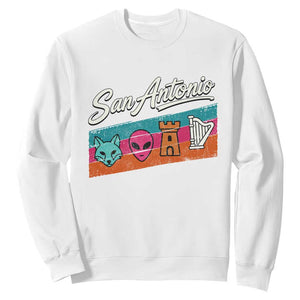 Funny Fox Alien Castle Harper Meme Sweatshirt San Antonio Texas Pride Sports Fan