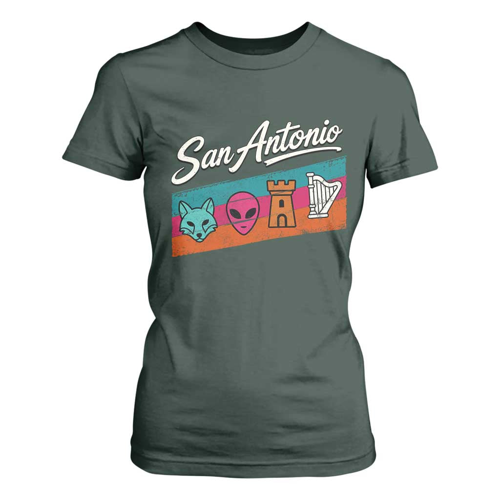 Funny Fox Alien Castle Harper Meme T Shirt For Women San Antonio Texas Pride Sports Fan