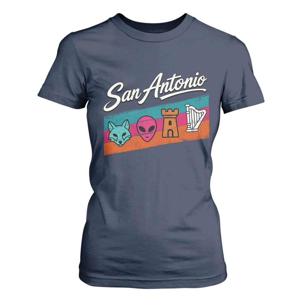Funny Fox Alien Castle Harper Meme T Shirt For Women San Antonio Texas Pride Sports Fan
