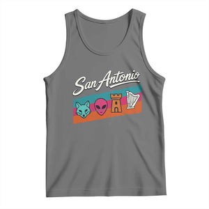 Funny Fox Alien Castle Harper Meme Tank Top San Antonio Texas Pride Sports Fan