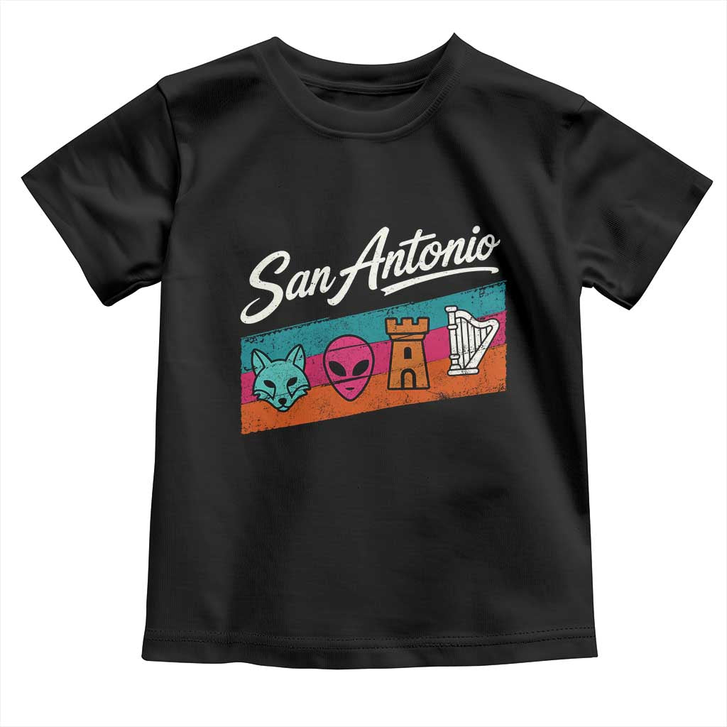 Funny Fox Alien Castle Harper Meme Toddler T Shirt San Antonio Texas Pride Sports Fan TS14 Black Print Your Wear