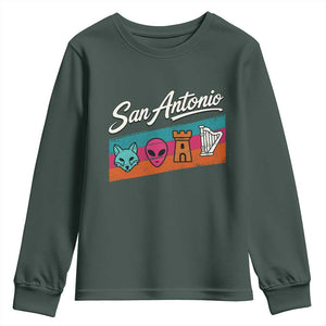 Funny Fox Alien Castle Harper Meme Youth Sweatshirt San Antonio Texas Pride Sports Fan