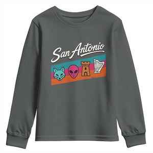Funny Fox Alien Castle Harper Meme Youth Sweatshirt San Antonio Texas Pride Sports Fan