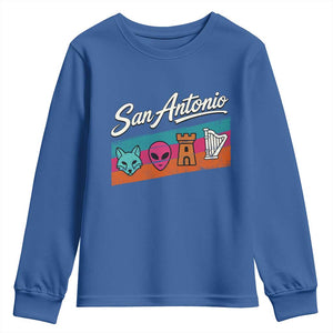Funny Fox Alien Castle Harper Meme Youth Sweatshirt San Antonio Texas Pride Sports Fan