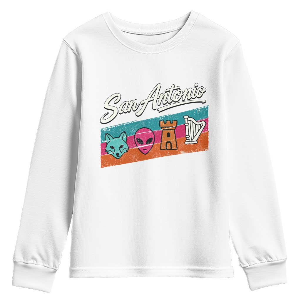 Funny Fox Alien Castle Harper Meme Youth Sweatshirt San Antonio Texas Pride Sports Fan