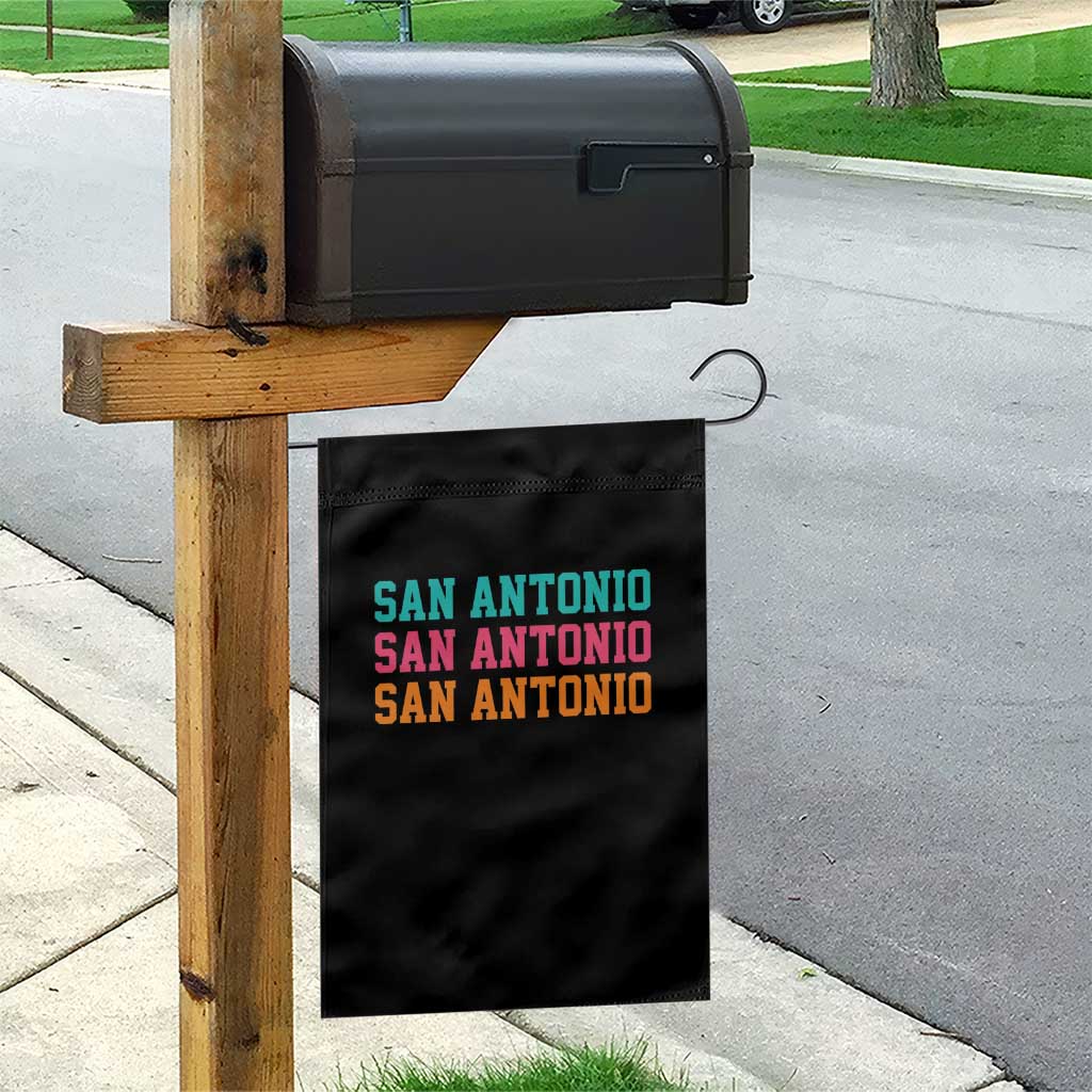 San Antonio Texas Pride Sports Fan Style Garden Flag TX Game Day San Antonio Texas Pride Sports Fan