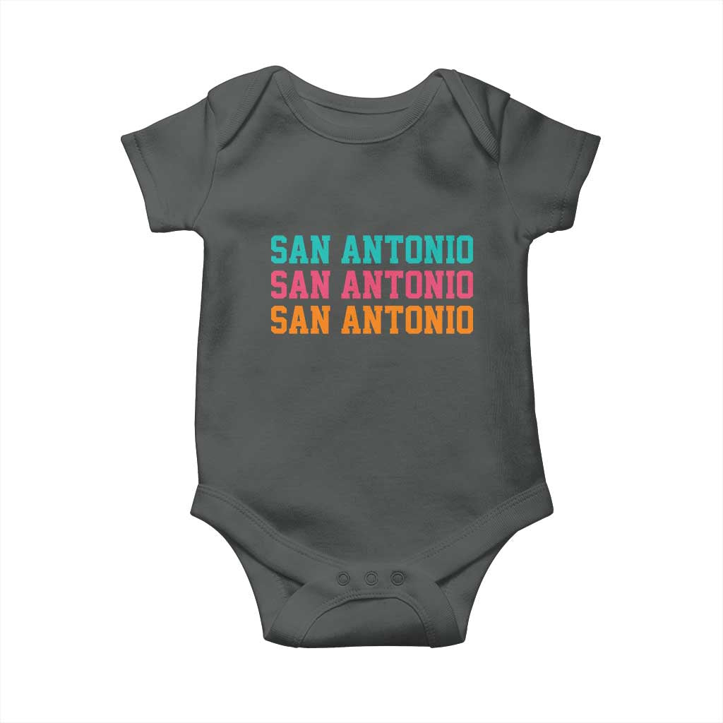 San Antonio Texas Pride Sports Fan Style Baby Onesie TX Game Day San Antonio Texas Pride Sports Fan