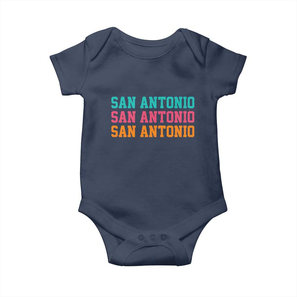 San Antonio Texas Pride Sports Fan Style Baby Onesie TX Game Day San Antonio Texas Pride Sports Fan