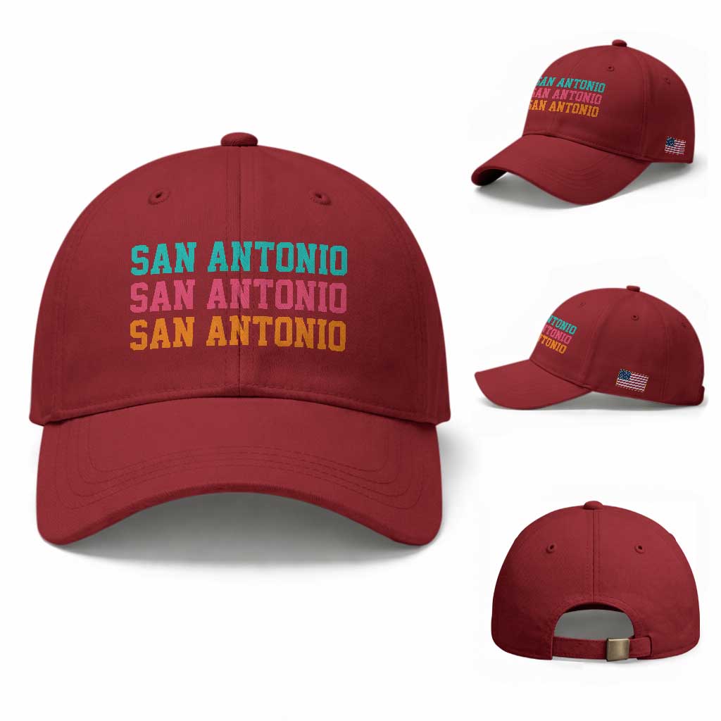 San Antonio Texas Pride Sports Fan Style Baseball Cap TX Game Day San Antonio Texas Pride Sports Fan
