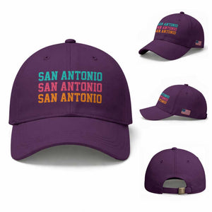San Antonio Texas Pride Sports Fan Style Baseball Cap TX Game Day San Antonio Texas Pride Sports Fan