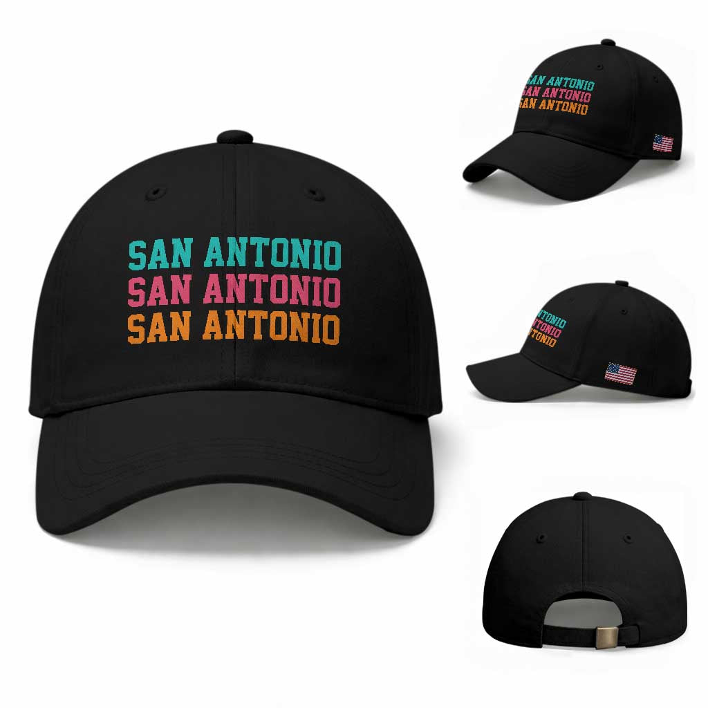 San Antonio Texas Pride Sports Fan Style Baseball Cap TX Game Day San Antonio Texas Pride Sports Fan