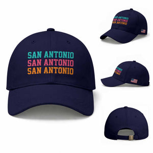 San Antonio Texas Pride Sports Fan Style Baseball Cap TX Game Day San Antonio Texas Pride Sports Fan