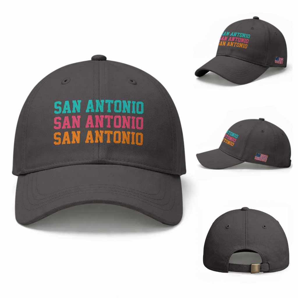 San Antonio Texas Pride Sports Fan Style Baseball Cap TX Game Day San Antonio Texas Pride Sports Fan