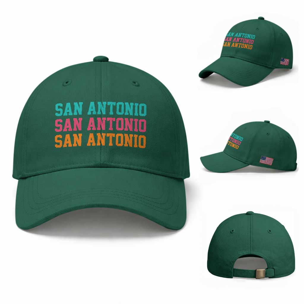 San Antonio Texas Pride Sports Fan Style Baseball Cap TX Game Day San Antonio Texas Pride Sports Fan