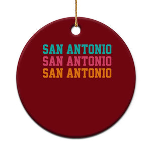 San Antonio Texas Pride Sports Fan Style Ceramic Ornament TX Game Day San Antonio Texas Pride Sports Fan
