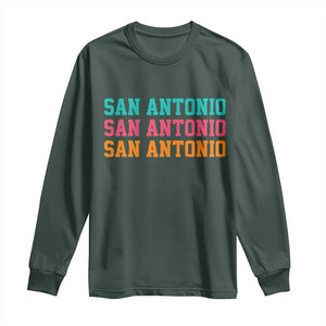 San Antonio Texas Pride Sports Fan Style Long Sleeve Shirt TX Game Day San Antonio Texas Pride Sports Fan