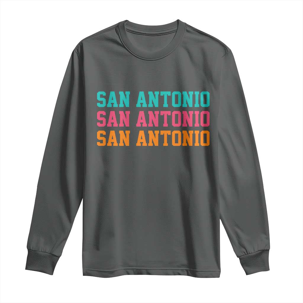 San Antonio Texas Pride Sports Fan Style Long Sleeve Shirt TX Game Day San Antonio Texas Pride Sports Fan