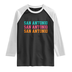 San Antonio Texas Pride Sports Fan Style Raglan Shirt TX Game Day San Antonio Texas Pride Sports Fan