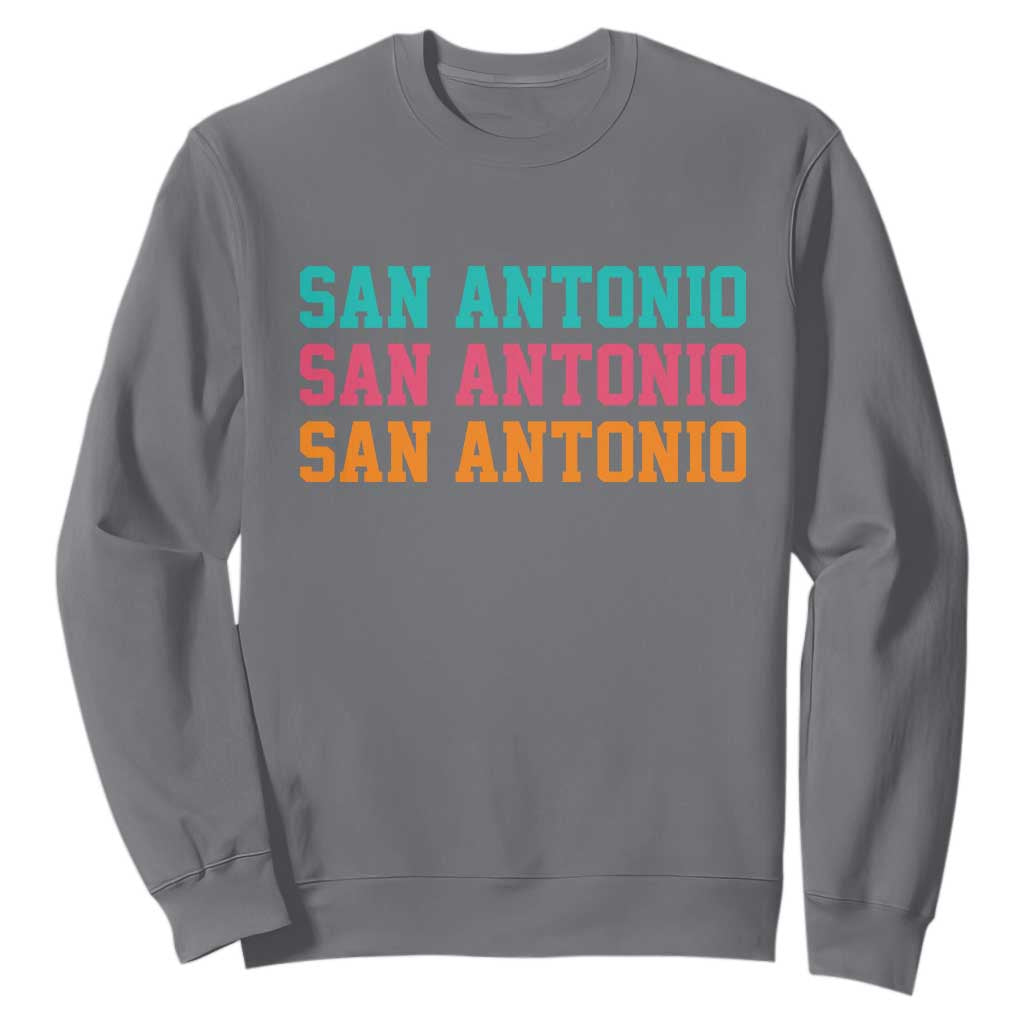 San Antonio Texas Pride Sports Fan Style Sweatshirt TX Game Day San Antonio Texas Pride Sports Fan