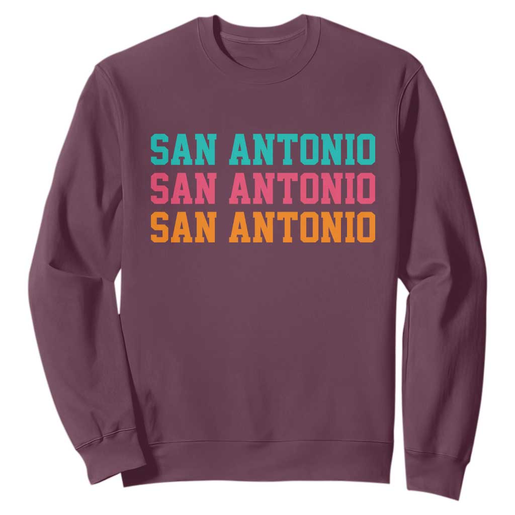 San Antonio Texas Pride Sports Fan Style Sweatshirt TX Game Day San Antonio Texas Pride Sports Fan