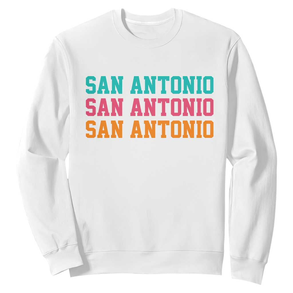 San Antonio Texas Pride Sports Fan Style Sweatshirt TX Game Day San Antonio Texas Pride Sports Fan