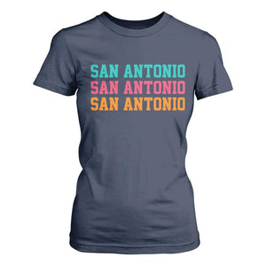 San Antonio Texas Pride Sports Fan Style T Shirt For Women TX Game Day San Antonio Texas Pride Sports Fan TS14 Navy Print Your Wear