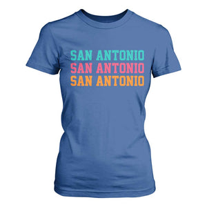 San Antonio Texas Pride Sports Fan Style T Shirt For Women TX Game Day San Antonio Texas Pride Sports Fan TS14 Royal Blue Print Your Wear