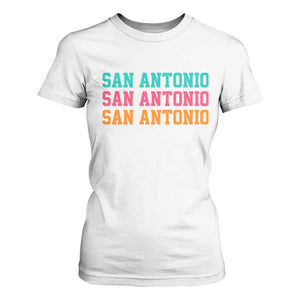 San Antonio Texas Pride Sports Fan Style T Shirt For Women TX Game Day San Antonio Texas Pride Sports Fan TS14 White Print Your Wear