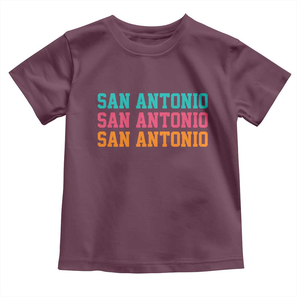 San Antonio Texas Pride Sports Fan Style Toddler T Shirt TX Game Day San Antonio Texas Pride Sports Fan