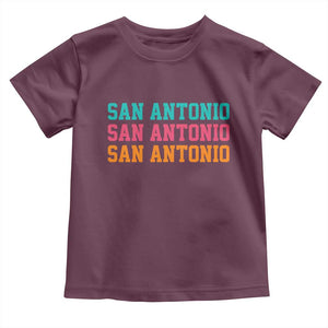 San Antonio Texas Pride Sports Fan Style Toddler T Shirt TX Game Day San Antonio Texas Pride Sports Fan