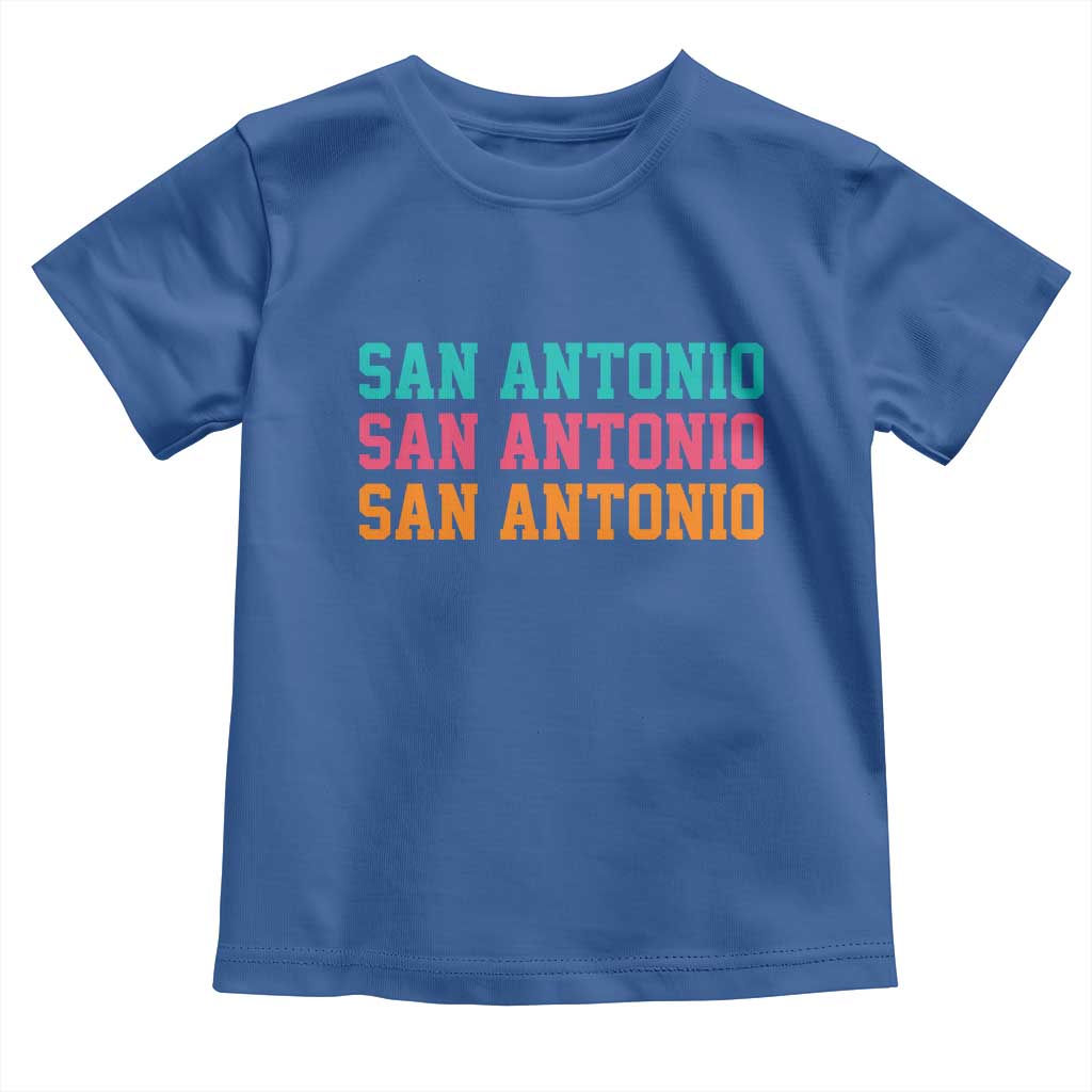 San Antonio Texas Pride Sports Fan Style Toddler T Shirt TX Game Day San Antonio Texas Pride Sports Fan