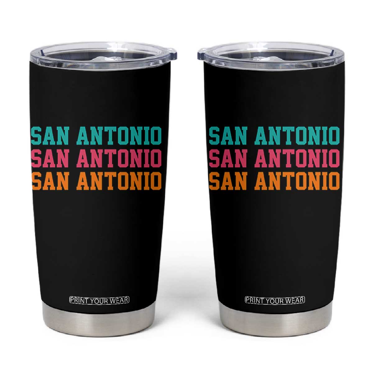 San Antonio Texas Pride Sports Fan Style Tumbler Cup TX Game Day San Antonio Texas Pride Sports Fan TS14 Black Print Your Wear