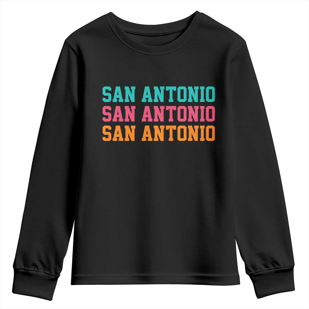 San Antonio Texas Pride Sports Fan Style Youth Sweatshirt TX Game Day San Antonio Texas Pride Sports Fan