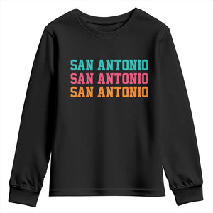 San Antonio Texas Pride Sports Fan Style Youth Sweatshirt TX Game Day San Antonio Texas Pride Sports Fan