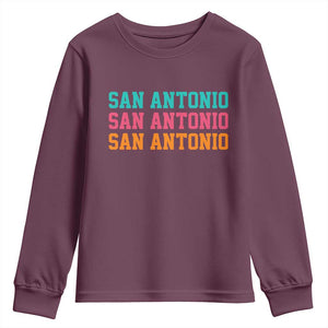 San Antonio Texas Pride Sports Fan Style Youth Sweatshirt TX Game Day San Antonio Texas Pride Sports Fan