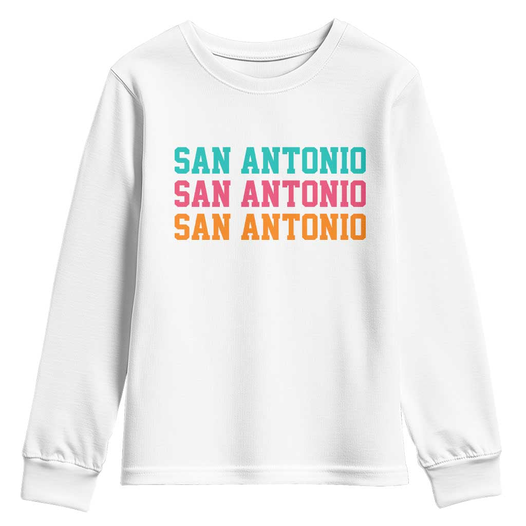 San Antonio Texas Pride Sports Fan Style Youth Sweatshirt TX Game Day San Antonio Texas Pride Sports Fan