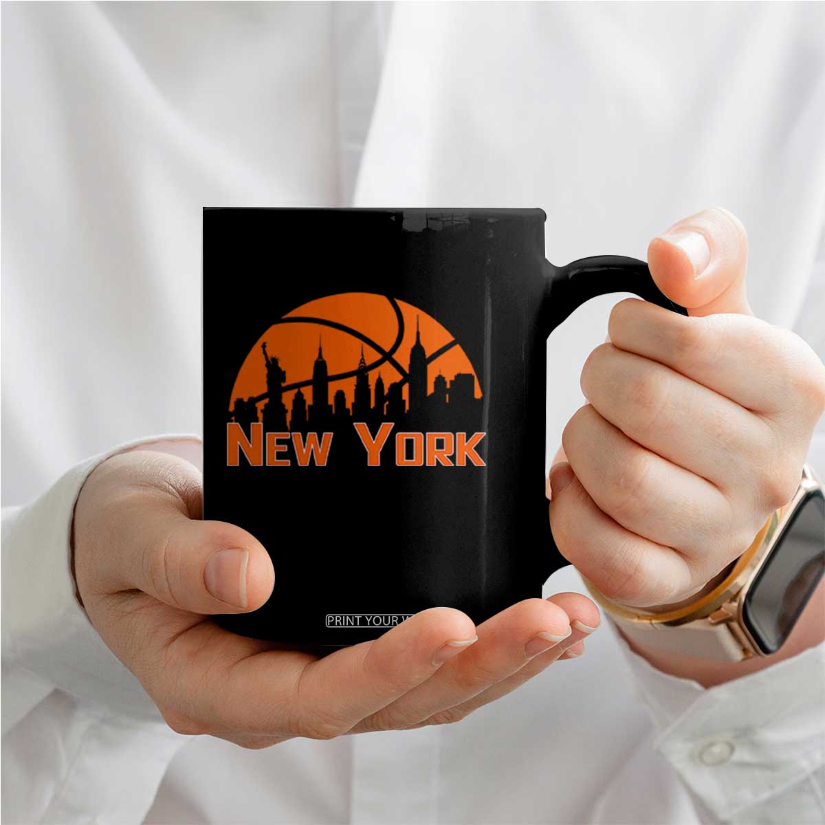 New York Skyline NY State Pride Coffee Mug Game Day Sports Fan