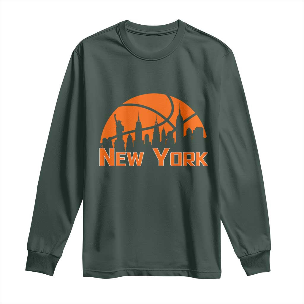 New York Skyline NY State Pride Long Sleeve Shirt Game Day Sports Fan