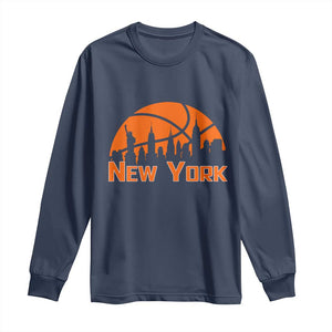 New York Skyline NY State Pride Long Sleeve Shirt Game Day Sports Fan