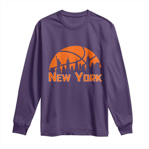 New York Skyline NY State Pride Long Sleeve Shirt Game Day Sports Fan