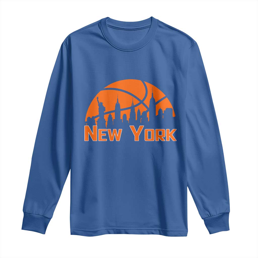 New York Skyline NY State Pride Long Sleeve Shirt Game Day Sports Fan
