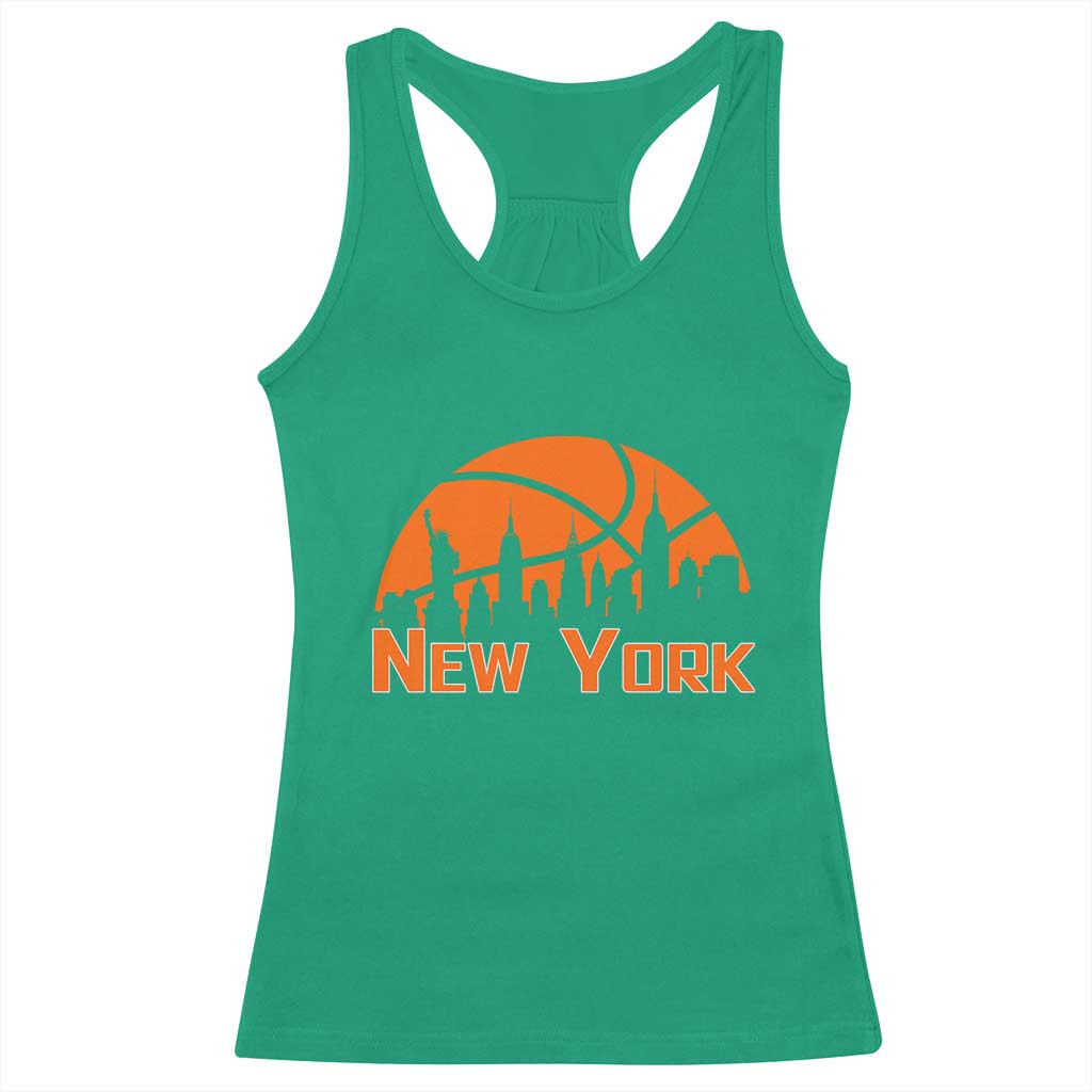 New York Skyline NY State Pride Racerback Tank Top Game Day Sports Fan