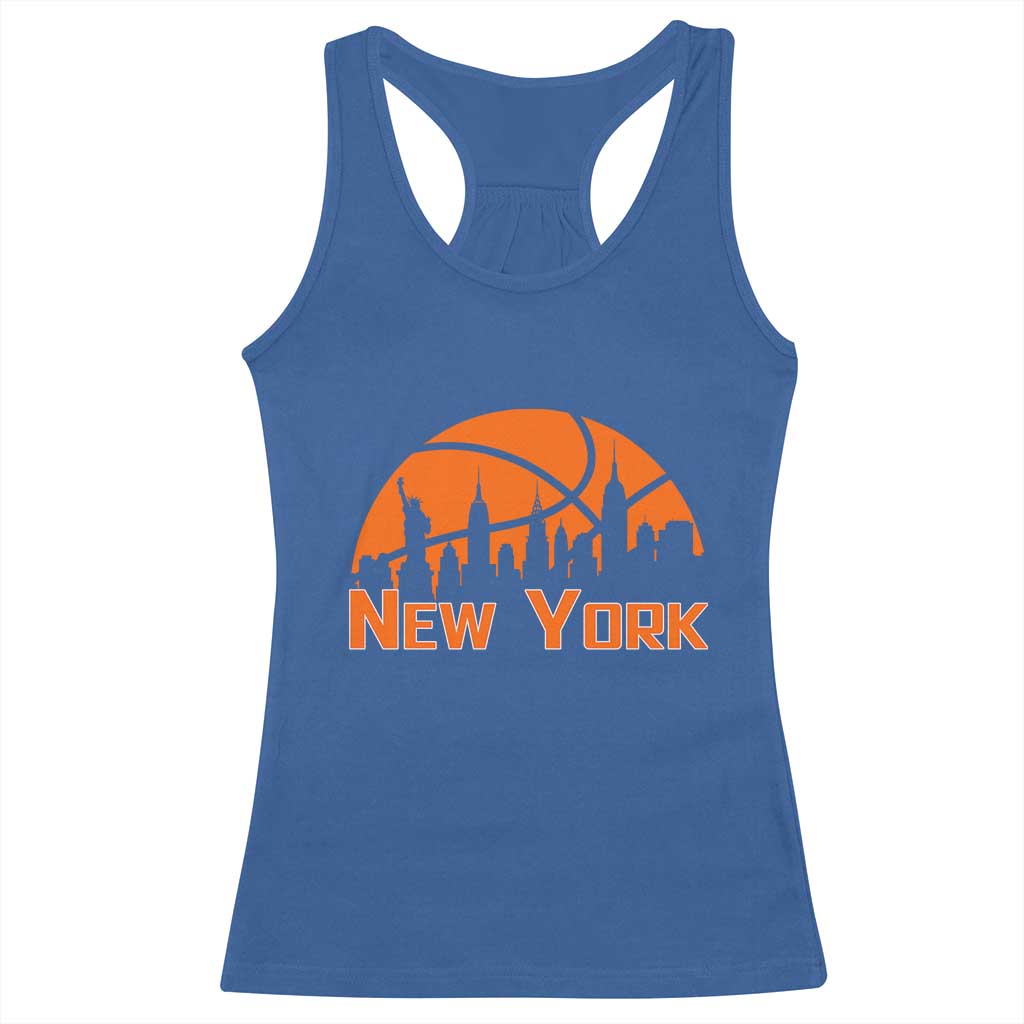 New York Skyline NY State Pride Racerback Tank Top Game Day Sports Fan