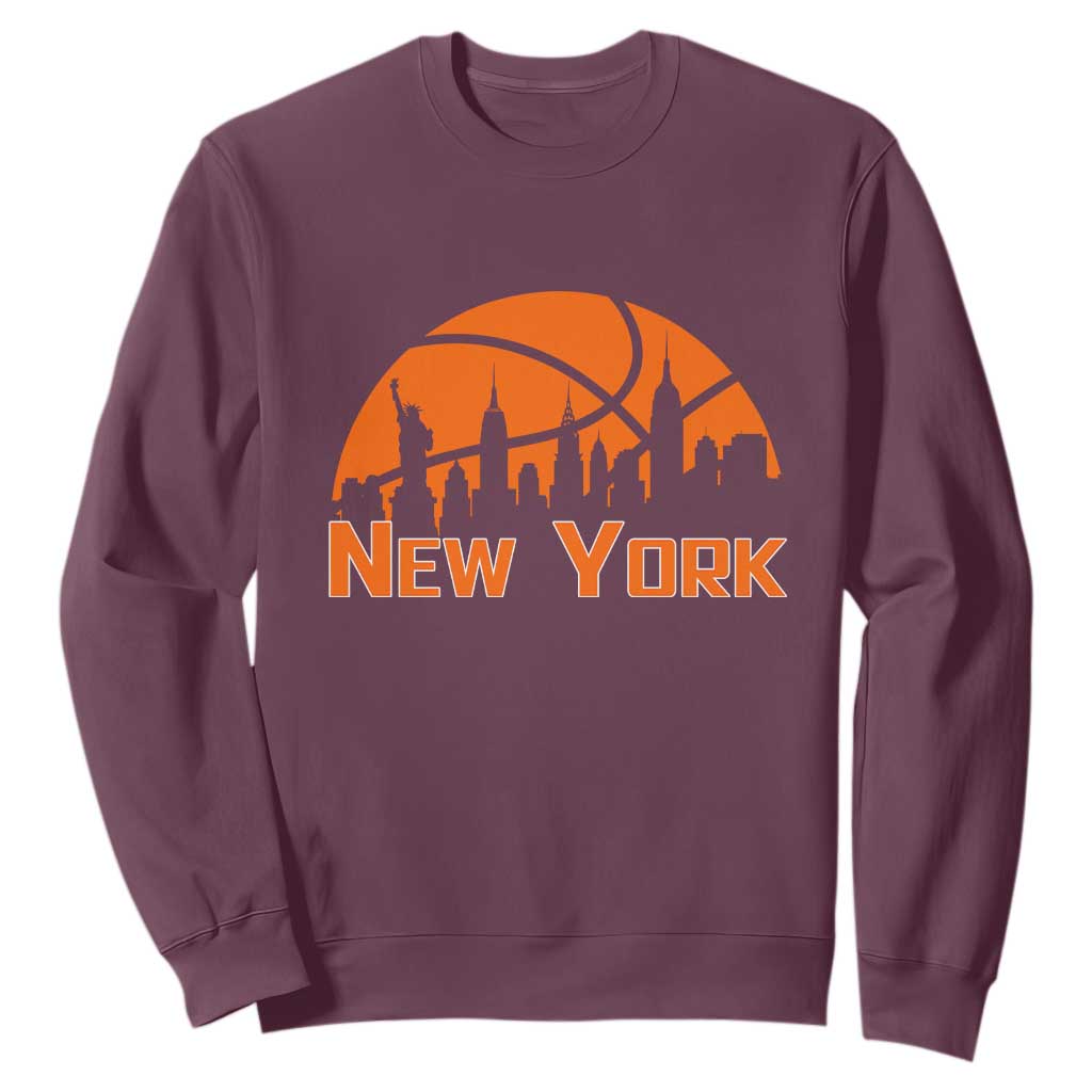 New York Skyline NY State Pride Sweatshirt Game Day Sports Fan