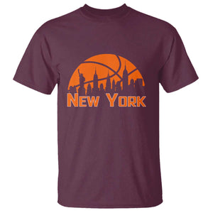 New York Skyline NY State Pride T Shirt Game Day Sports Fan