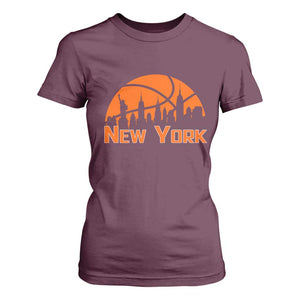 New York Skyline NY State Pride T Shirt For Women Game Day Sports Fan